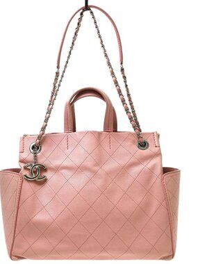 Best08 Chanel Pink Calfskin Small CC Pocket 2way Handbag Shoulder Bag TQ00257